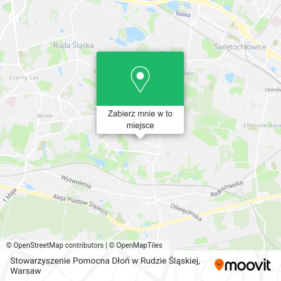 Mapa Stowarzyszenie Pomocna Dłoń w Rudzie Śląskiej