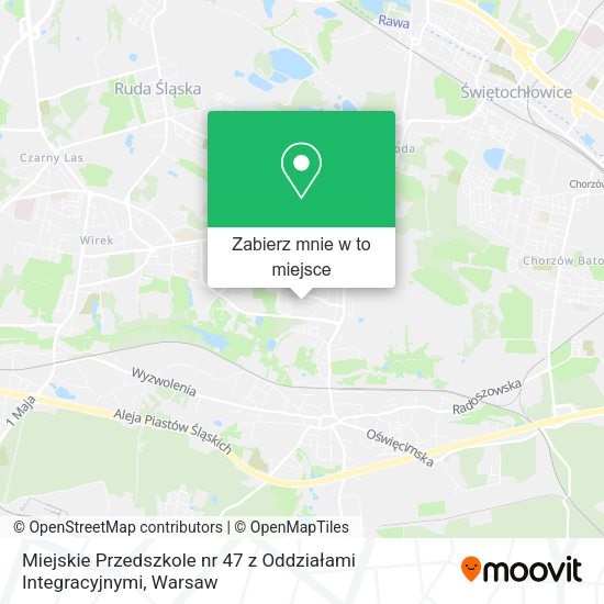 Mapa Miejskie Przedszkole nr 47 z Oddziałami Integracyjnymi