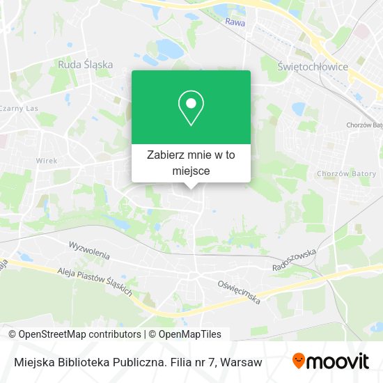 Mapa Miejska Biblioteka Publiczna. Filia nr 7