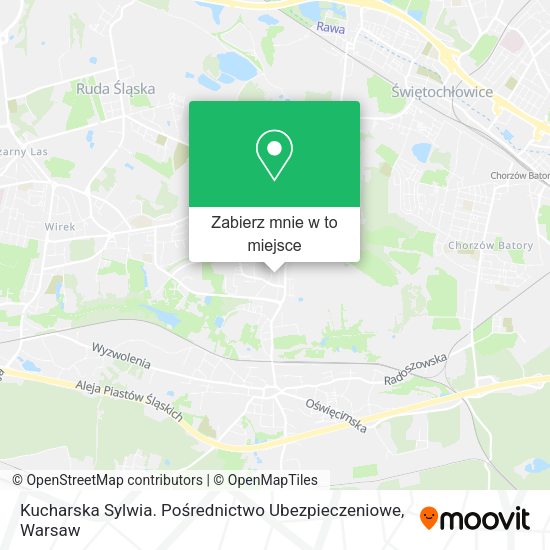 Mapa Kucharska Sylwia. Pośrednictwo Ubezpieczeniowe