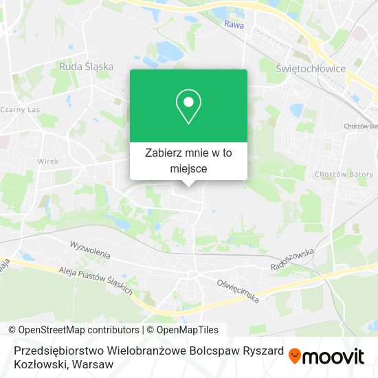 Mapa Przedsiębiorstwo Wielobranżowe Bolcspaw Ryszard Kozłowski