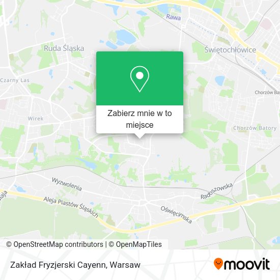 Mapa Zakład Fryzjerski Cayenn