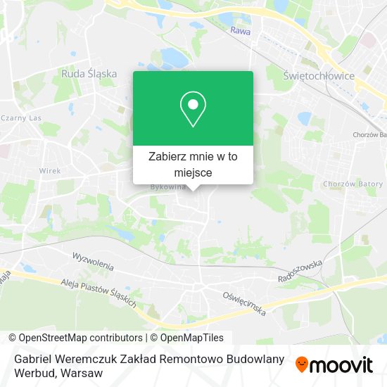 Mapa Gabriel Weremczuk Zakład Remontowo Budowlany Werbud