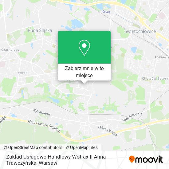 Mapa Zakład Usługowo Handlowy Wotrax II Anna Trawczyńska