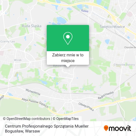 Mapa Centrum Profesjonalnego Sprzątania Mueller Bogusław