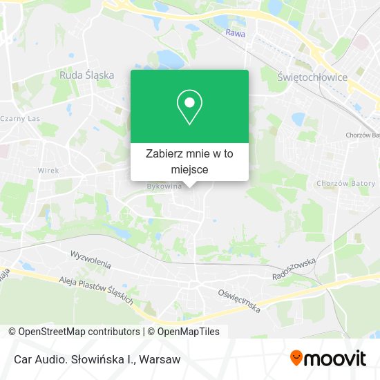 Mapa Car Audio. Słowińska I.