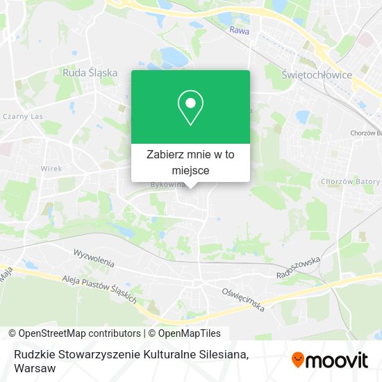 Mapa Rudzkie Stowarzyszenie Kulturalne Silesiana