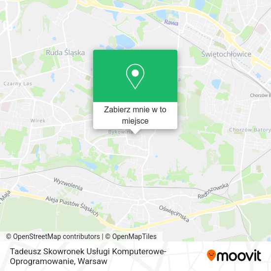 Mapa Tadeusz Skowronek Usługi Komputerowe-Oprogramowanie