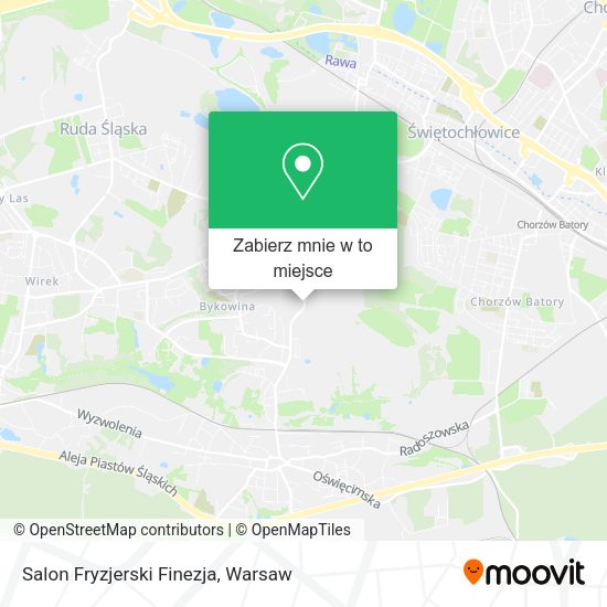 Mapa Salon Fryzjerski Finezja