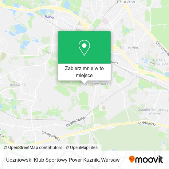 Mapa Uczniowski Klub Sportowy Pover Kuznik