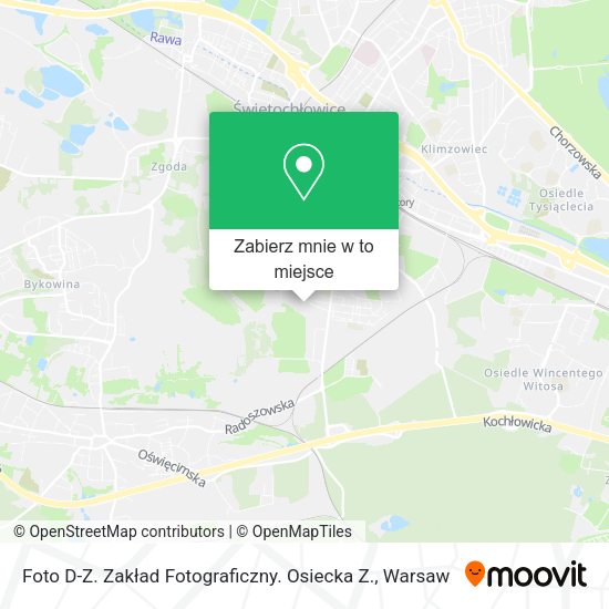 Mapa Foto D-Z. Zakład Fotograficzny. Osiecka Z.