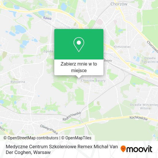 Mapa Medyczne Centrum Szkoleniowe Remex Michał Van Der Coghen