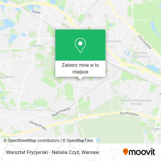 Mapa Warsztat Fryzjerski - Natalia Czyż