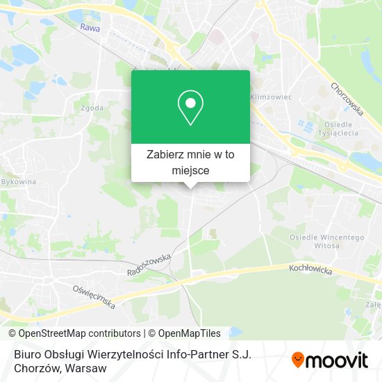 Mapa Biuro Obsługi Wierzytelności Info-Partner S.J. Chorzów