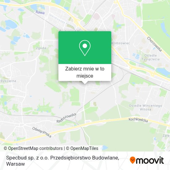 Mapa Specbud sp. z o.o. Przedsiębiorstwo Budowlane