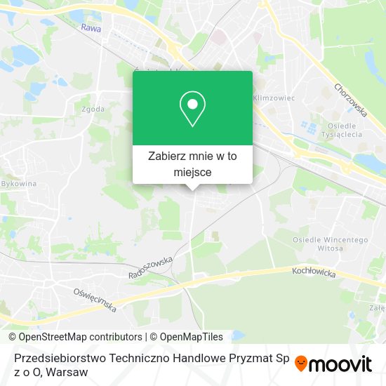 Mapa Przedsiebiorstwo Techniczno Handlowe Pryzmat Sp z o O