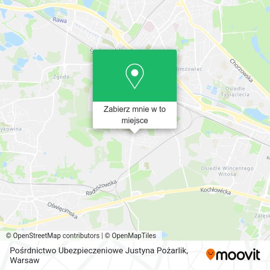 Mapa Pośrdnictwo Ubezpieczeniowe Justyna Pożarlik