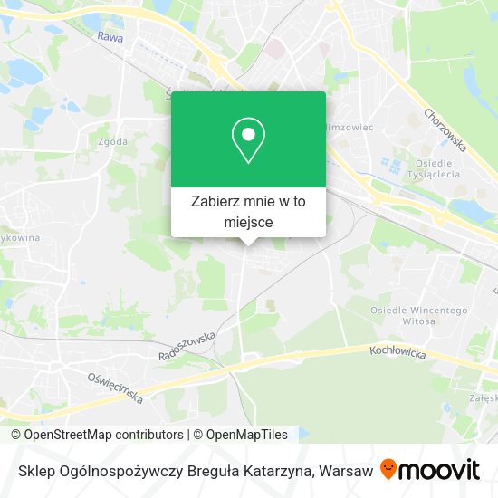 Mapa Sklep Ogólnospożywczy Breguła Katarzyna