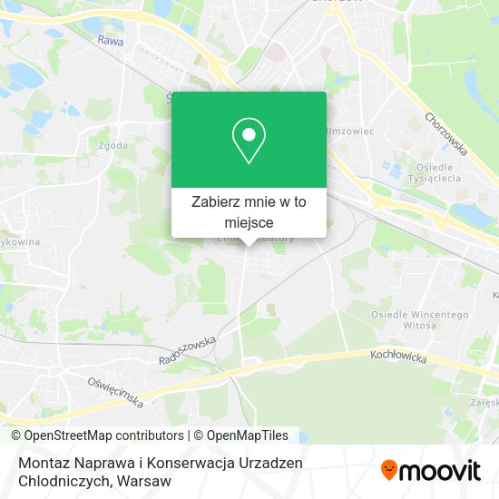 Mapa Montaz Naprawa i Konserwacja Urzadzen Chlodniczych