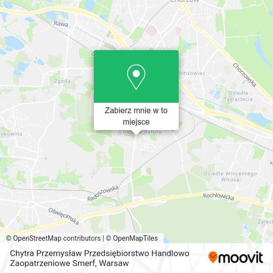 Mapa Chytra Przemysław Przedsiębiorstwo Handlowo Zaopatrzeniowe Smerf