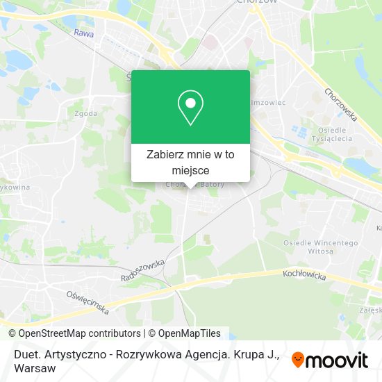 Mapa Duet. Artystyczno - Rozrywkowa Agencja. Krupa J.