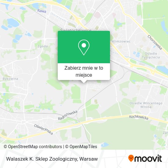 Mapa Walaszek K. Sklep Zoologiczny