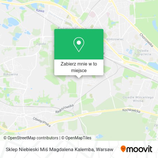 Mapa Sklep Niebieski Miś Magdalena Kalemba