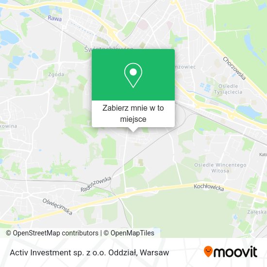 Mapa Activ Investment sp. z o.o. Oddział