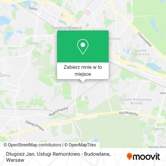 Mapa Długosz Jan. Usługi Remontowo - Budowlane