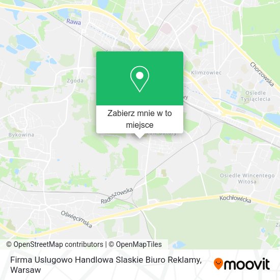 Mapa Firma Uslugowo Handlowa Slaskie Biuro Reklamy