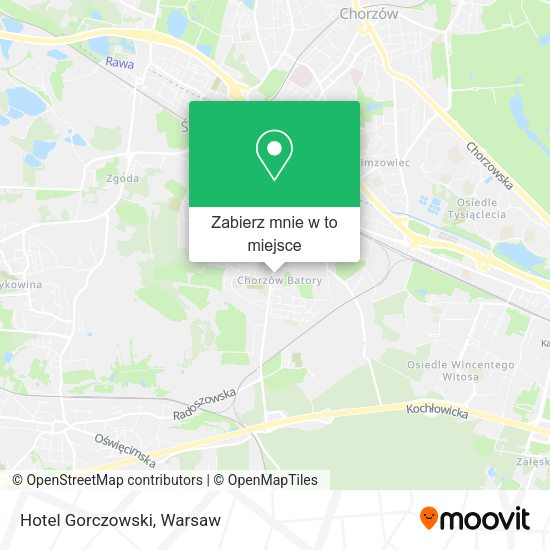 Mapa Hotel Gorczowski