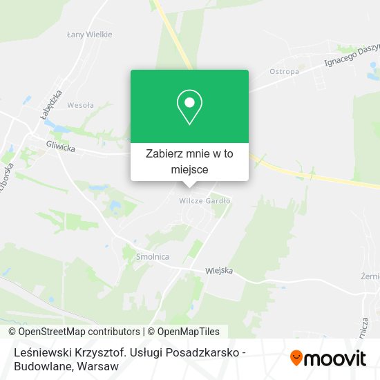 Mapa Leśniewski Krzysztof. Usługi Posadzkarsko - Budowlane