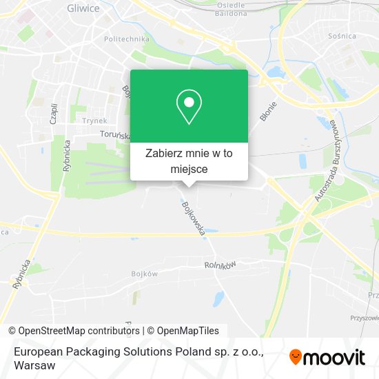 Mapa European Packaging Solutions Poland sp. z o.o.