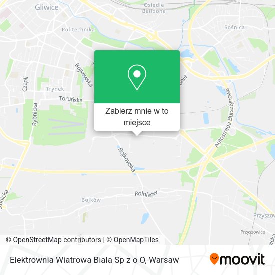 Mapa Elektrownia Wiatrowa Biala Sp z o O