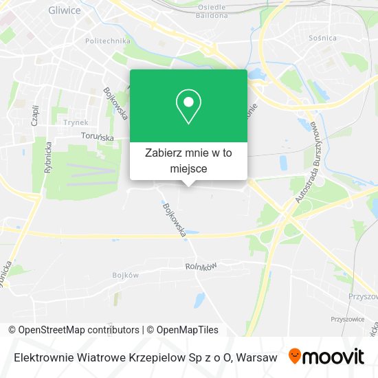 Mapa Elektrownie Wiatrowe Krzepielow Sp z o O