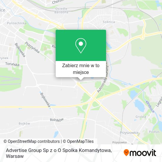 Mapa Advertise Group Sp z o O Spolka Komandytowa