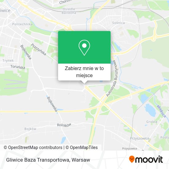 Mapa Gliwice Baza Transportowa