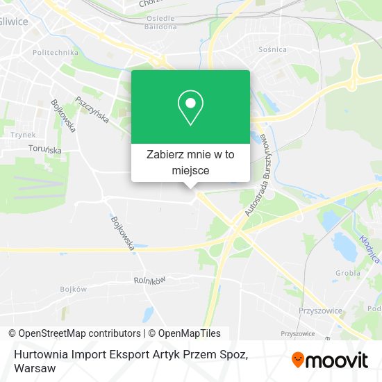 Mapa Hurtownia Import Eksport Artyk Przem Spoz