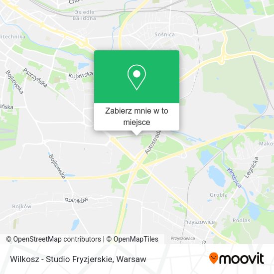 Mapa Wilkosz - Studio Fryzjerskie