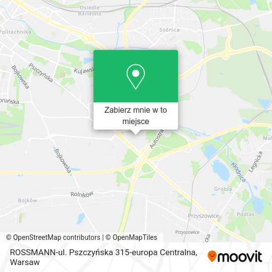 Mapa ROSSMANN-ul. Pszczyńska 315-europa Centralna