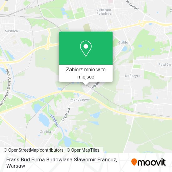 Mapa Frans Bud Firma Budowlana Sławomir Francuz
