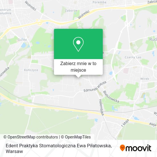 Mapa Edent Praktyka Stomatologiczna Ewa Piłatowska