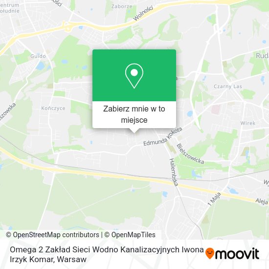 Mapa Omega 2 Zakład Sieci Wodno Kanalizacyjnych Iwona Irzyk Komar