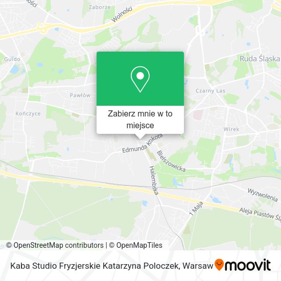 Mapa Kaba Studio Fryzjerskie Katarzyna Poloczek