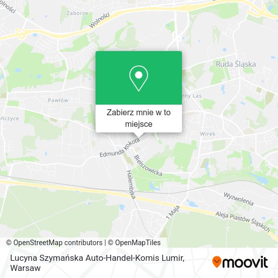 Mapa Lucyna Szymańska Auto-Handel-Komis Lumir