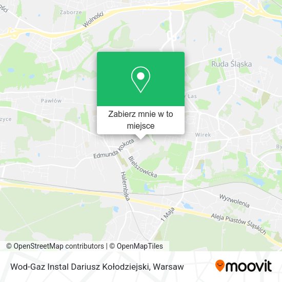 Mapa Wod-Gaz Instal Dariusz Kołodziejski