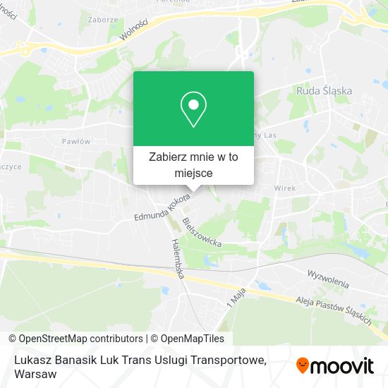 Mapa Lukasz Banasik Luk Trans Uslugi Transportowe