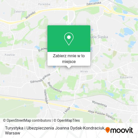 Mapa Turystyka i Ubezpieczenia Joanna Dydak-Kondraciuk