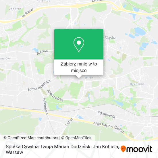 Mapa Spółka Cywilna Twoja Marian Dudziński Jan Kobiela