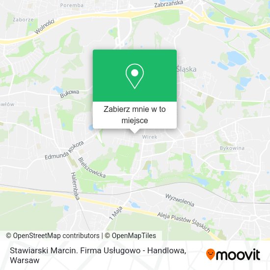 Mapa Stawiarski Marcin. Firma Usługowo - Handlowa